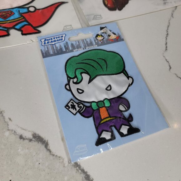 Set Of 3 Justice League & Avengers Iron-On Patches  Superman Iron Man Joker - Picture 3 of 4